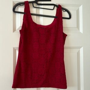 White House Black Market Dark red lace camisole. Great layering piece.